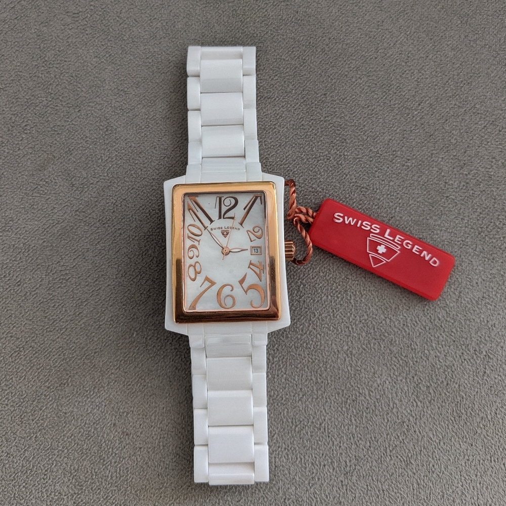 NWT Swiss Legend ceramic watch
